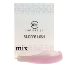 My Lamination Набор валиков Silicone Lash Mix выпуклые розовые, 5 пар