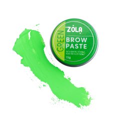 Zola Паста для бровей Зеленая Brow Paste green