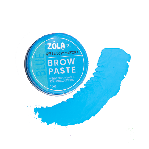 Zola Паста для бровей Голубая Brow Paste blue